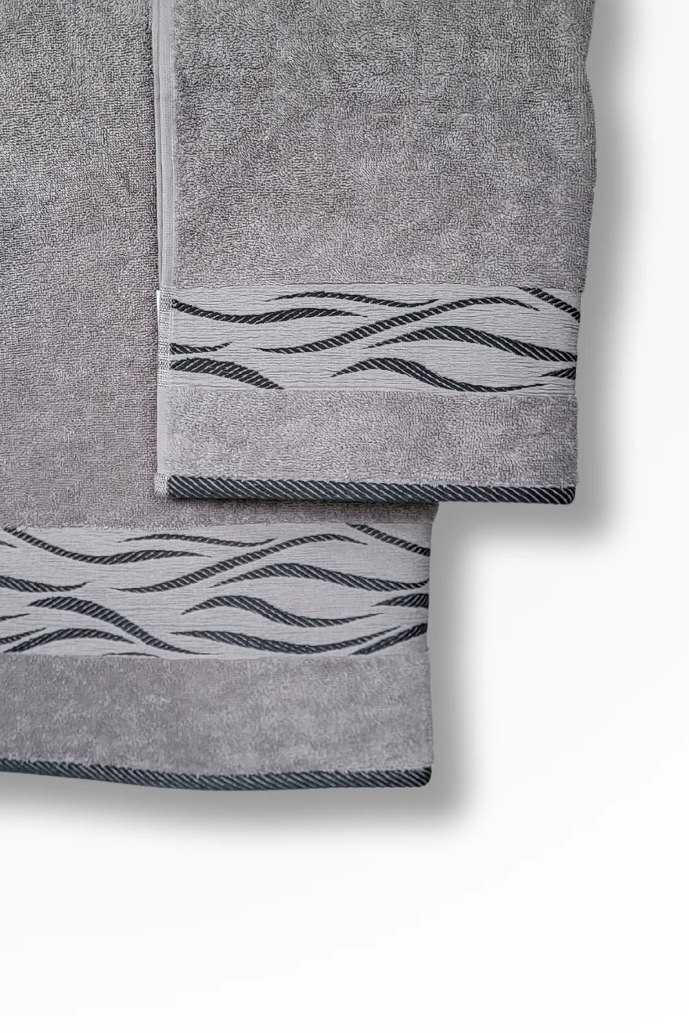 Belmanetti Premium Cotton Terry Towel Wave Design - Ideal for spa and home