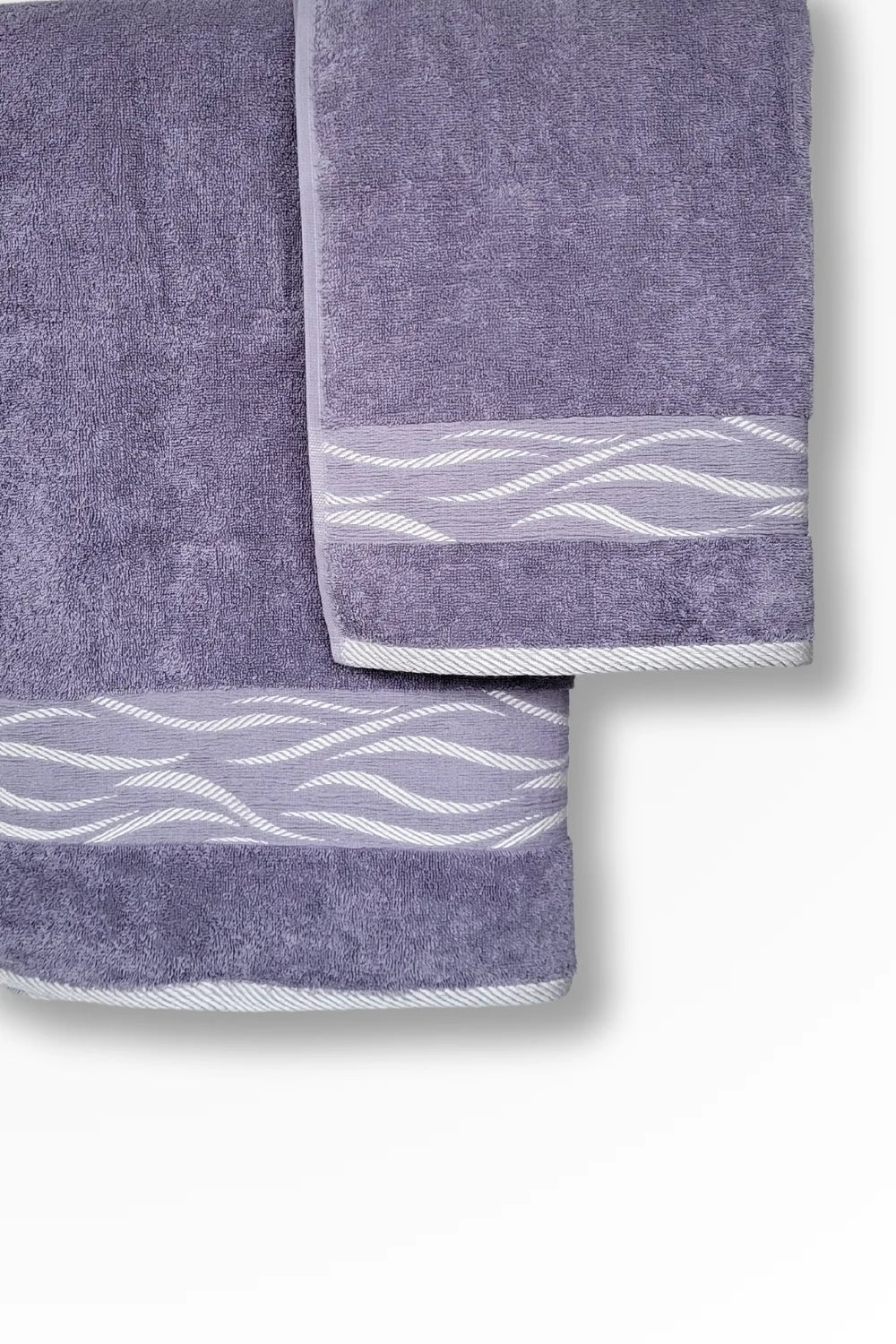 Belmanetti Premium Cotton Terry Towel Wave Design - European craftsmanship