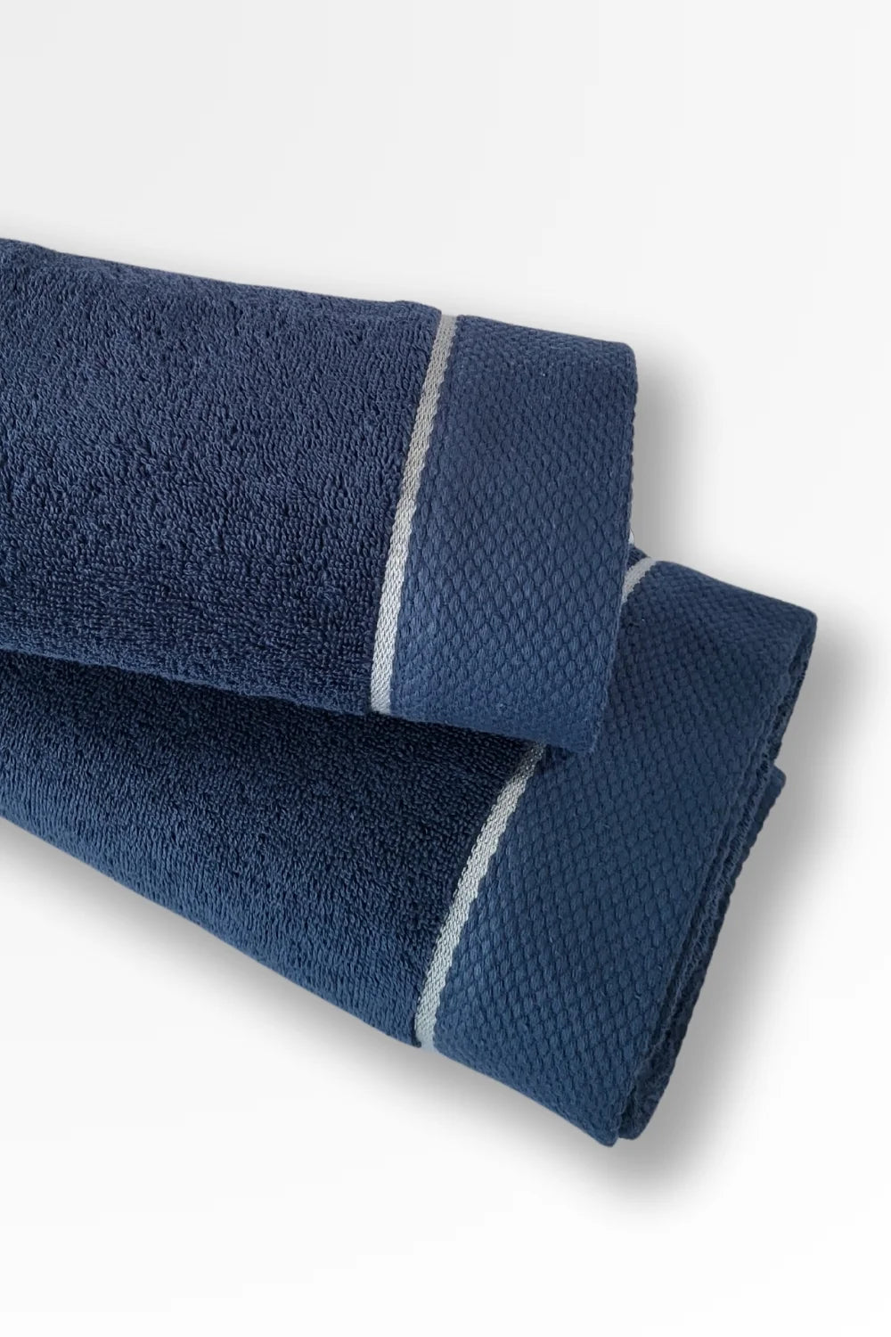 Belmanetti Premium Terry Towel Elegant Border in Aqua - Made in Europe