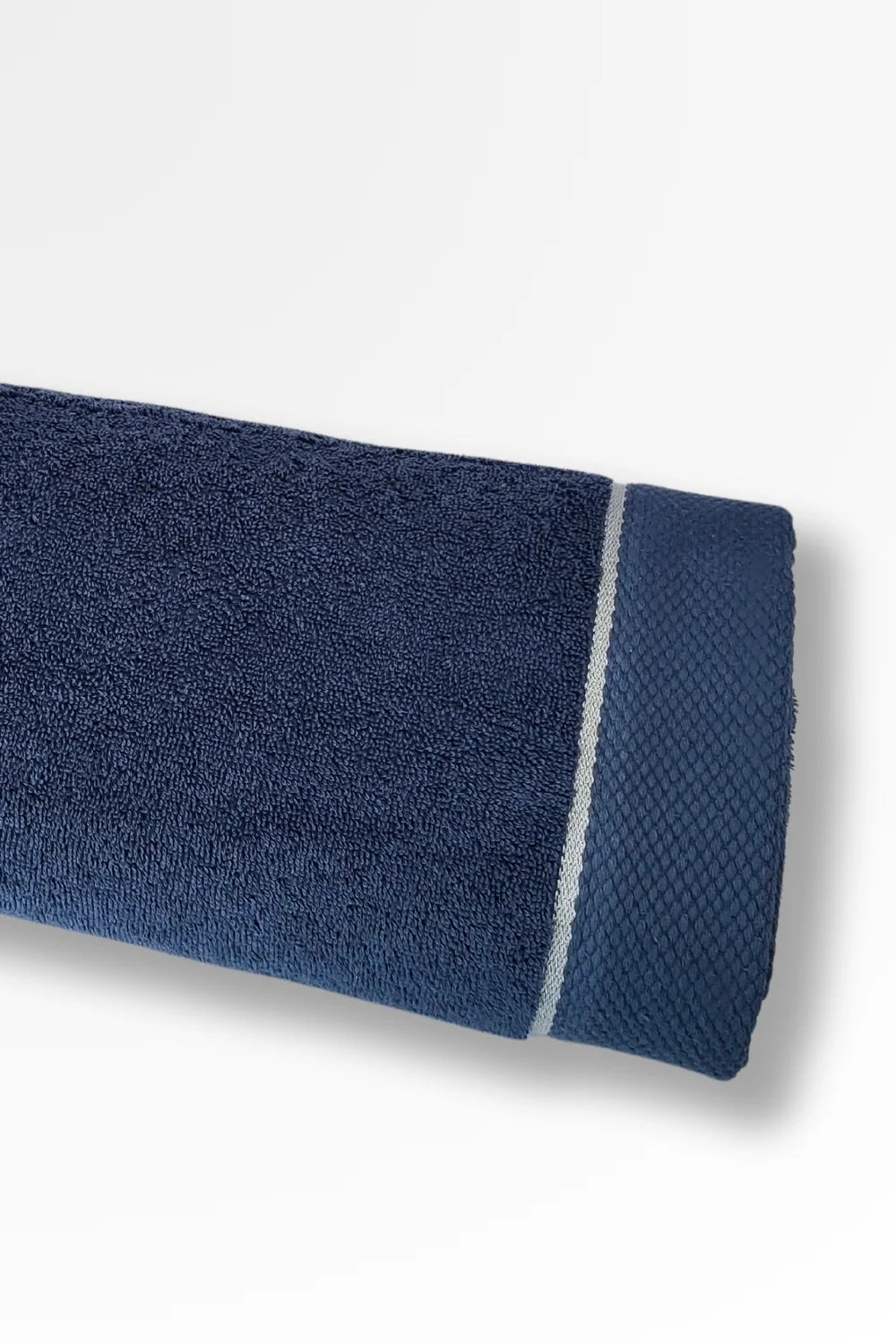 Belmanetti Premium Terry Towel Elegant Border in Blue - European craftsmanship