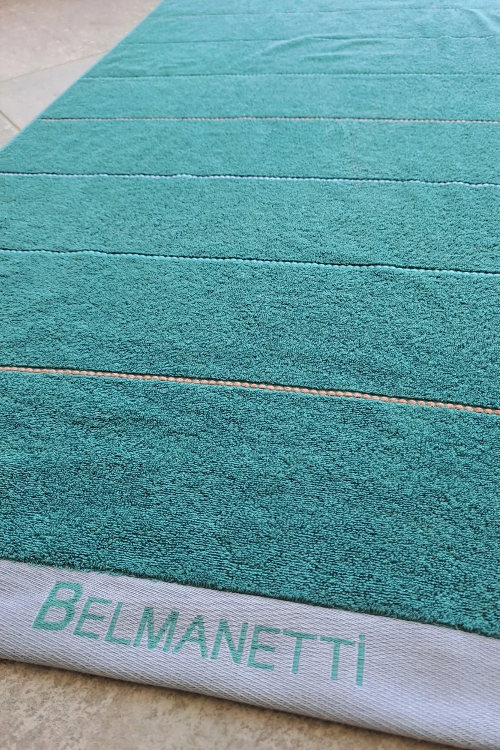Belmanetti Beach Towel Dash Stripe Supersoft Cotton - European craftsmanship