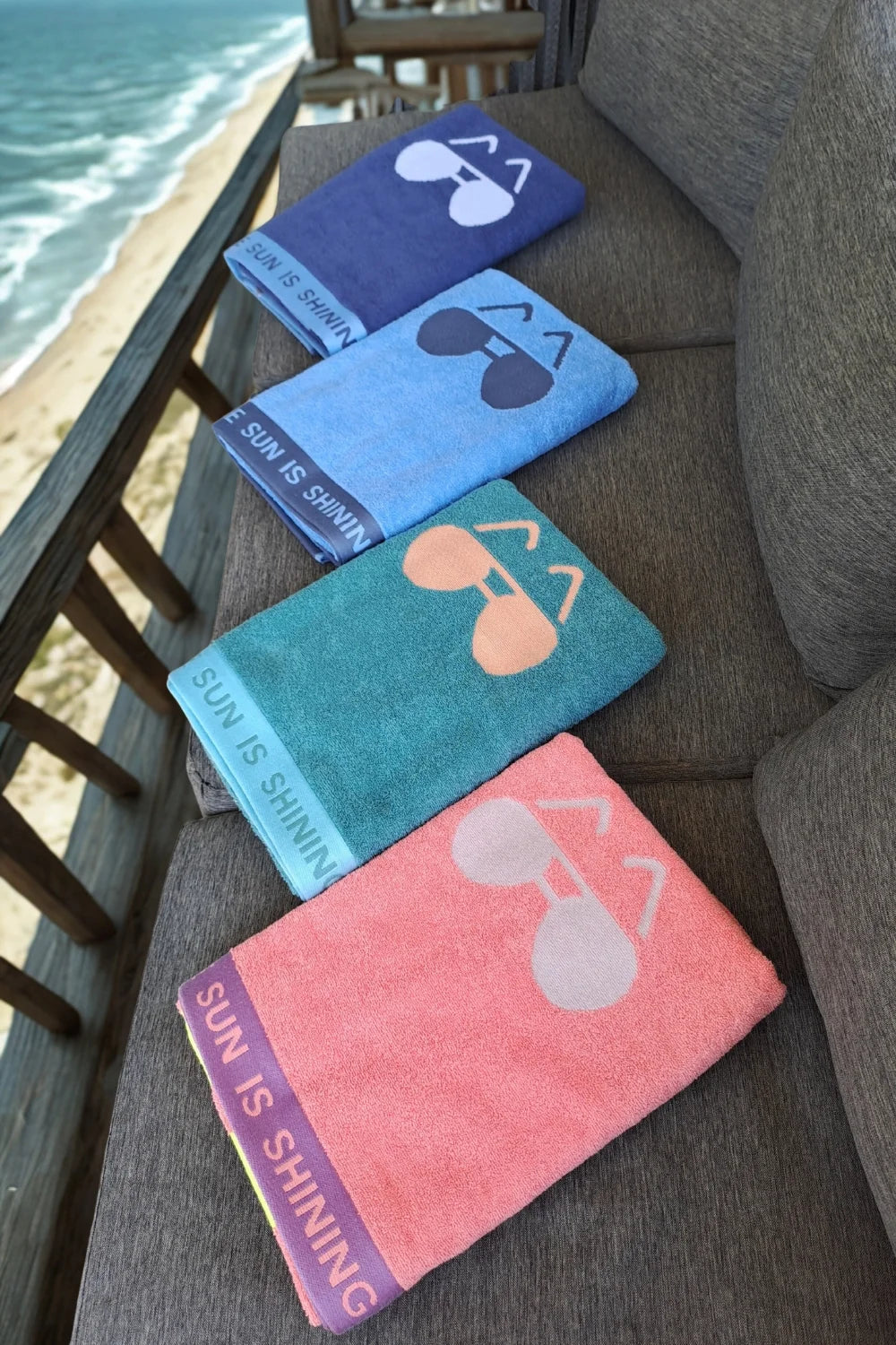 Belmanetti Sunglasses Beach Towel Supersoft Cotton Terry - Free returns