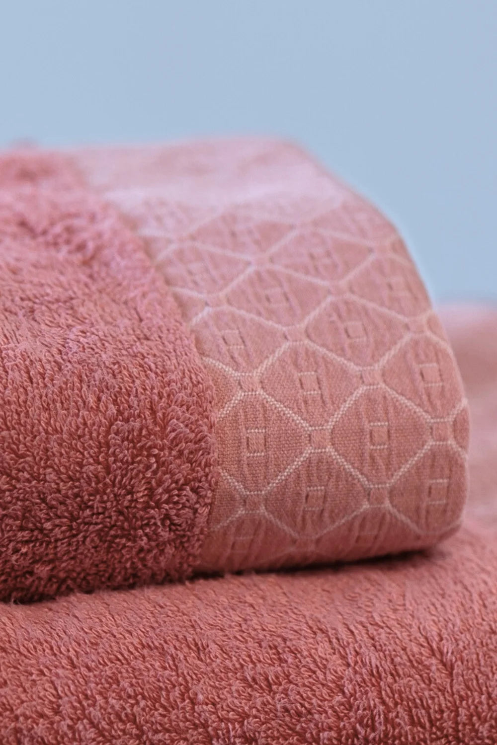 Belmanetti Bamboo Blended Towel With Deluxe Trim in Mid Blue - Everyday spa comfort