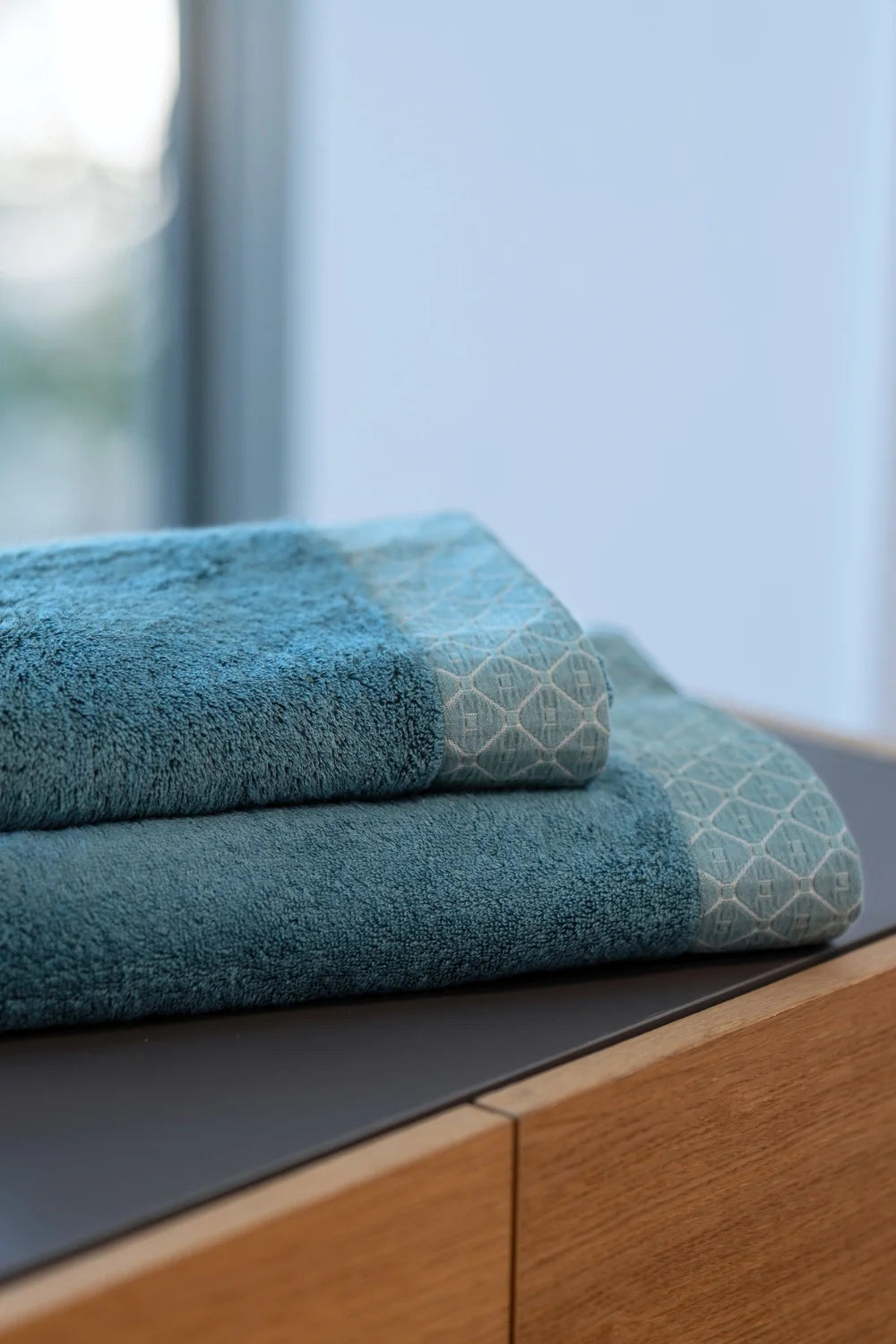 Belmanetti Bamboo Blended Towel With Deluxe Trim in Green - Eco-friendly materials