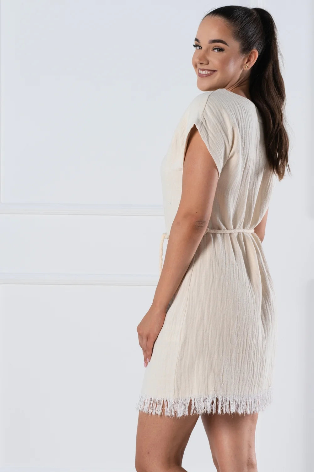 Belmanetti 2 Layer Muslin Summer Dress Bamboo - Free delivery available