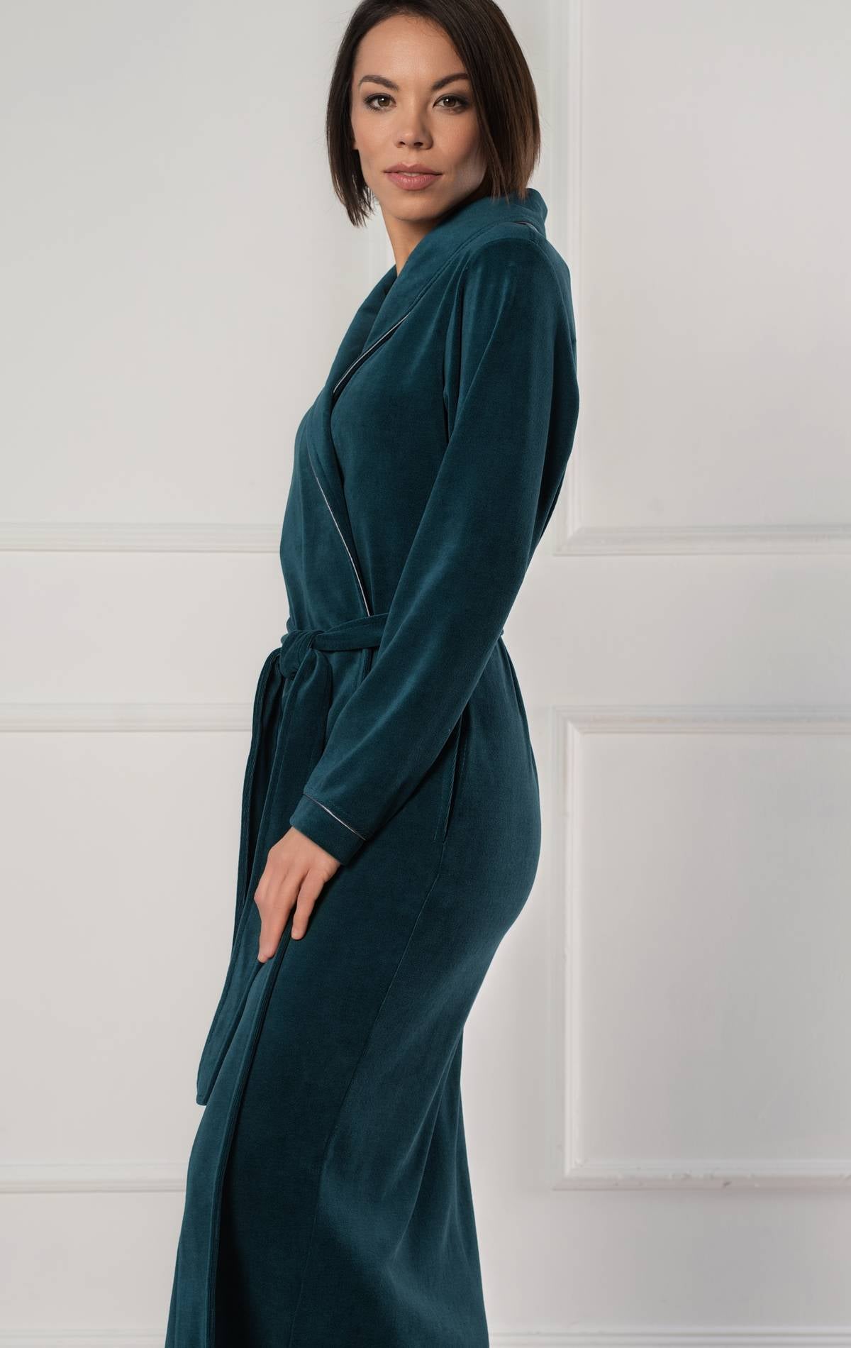 Extra Long Luxurious Modal Velour Bathrobe