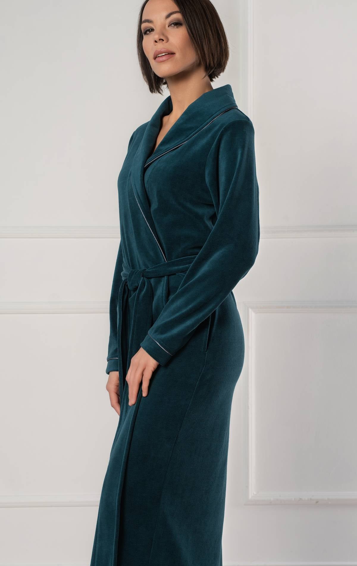 Extra Long Luxurious Modal Velour Bathrobe