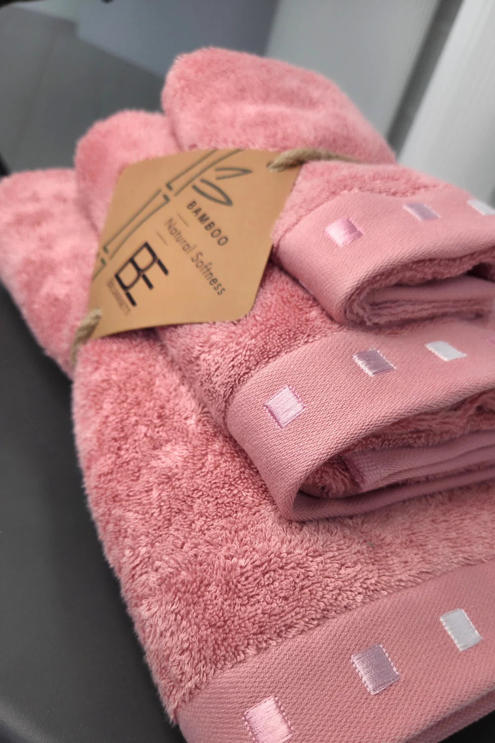 3-piece Bamboo Cotton Towel Set