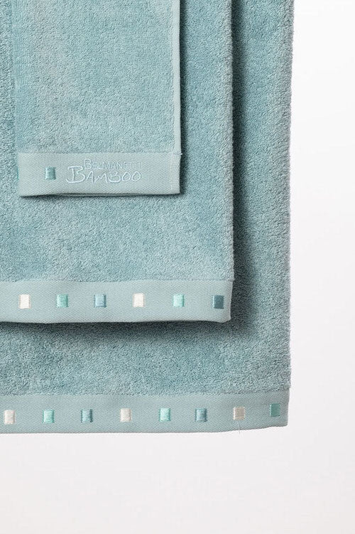 Belmanetti Bamboo Cotton Towel Extra Absorbent And in Sea Blue - Long-lasting luxury