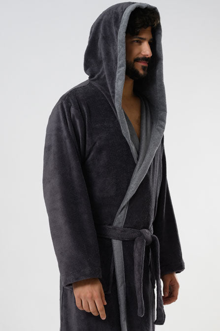 Belmanetti Hooded Men Bamboo Blend Robe - Bamboo-based comfort