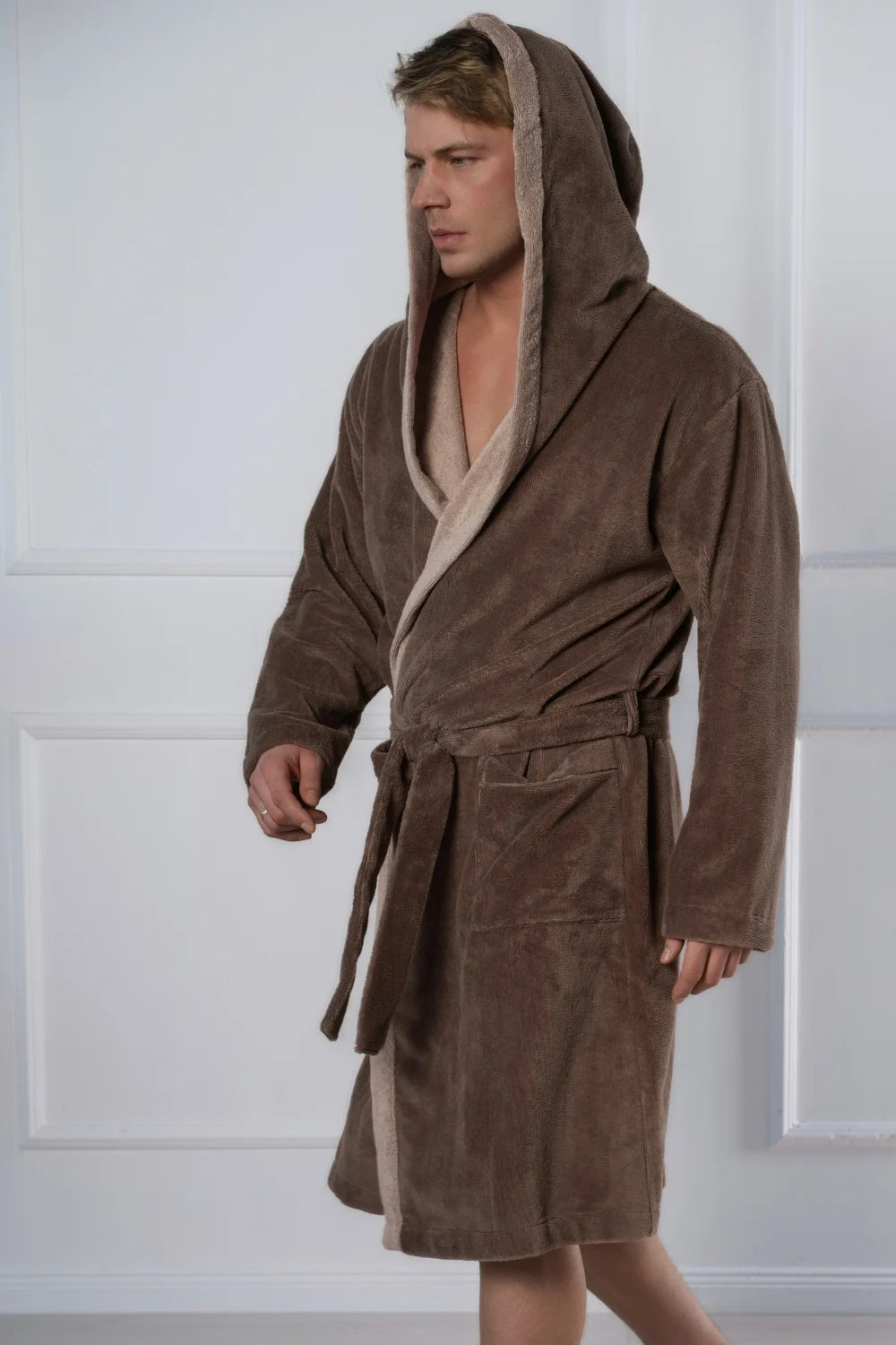 Hooded Men Bamboo Blend Robe