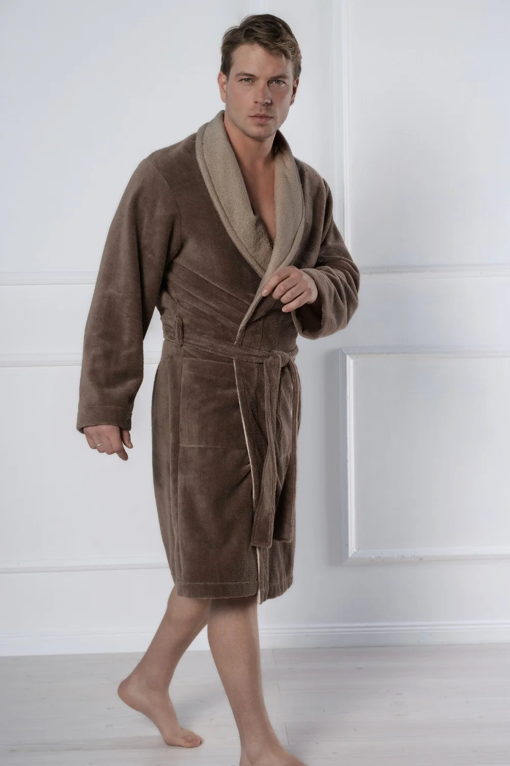 Men’s Shawl Collar Bamboo Blend Robe