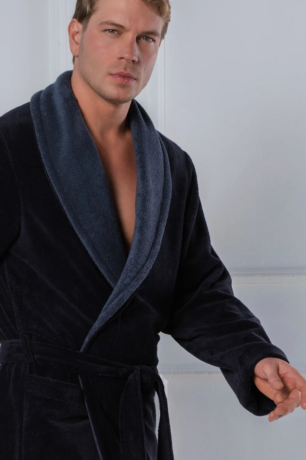 Men’s Shawl Collar Bamboo Blend Robe