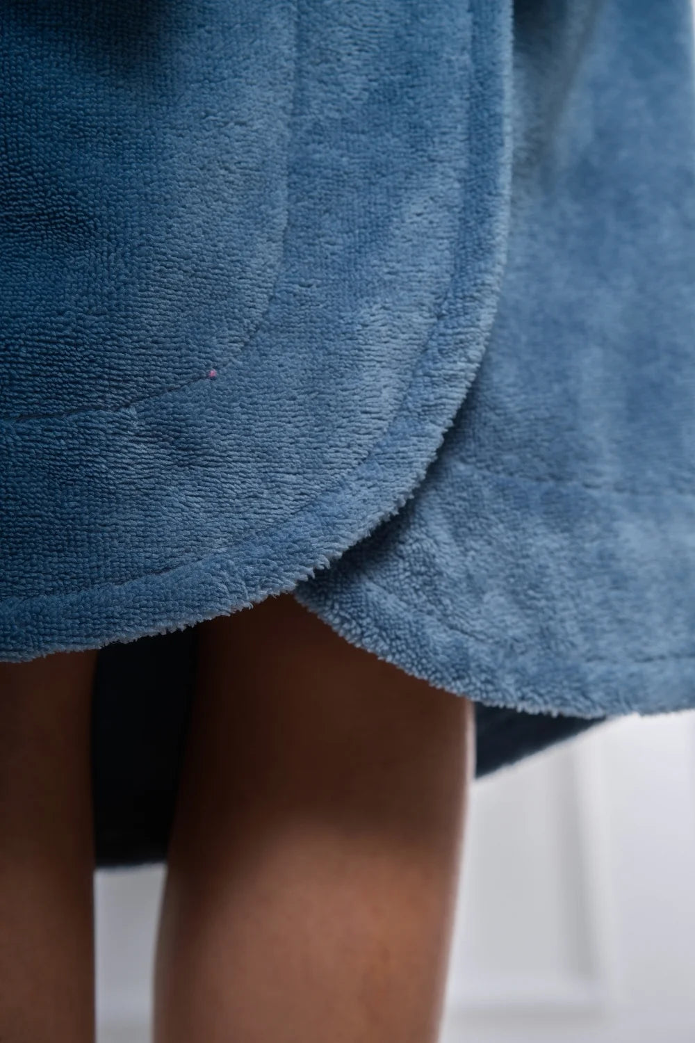 Curved Style Bamboo Velour Terry Robe