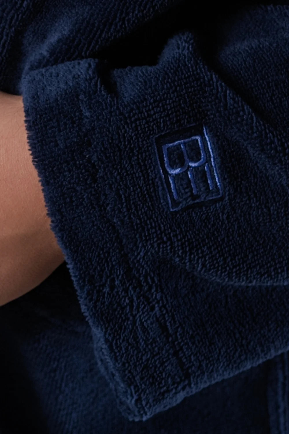 Shawl Collar Bathrobe in Soft Cotton Terry–Fleece – Men’s