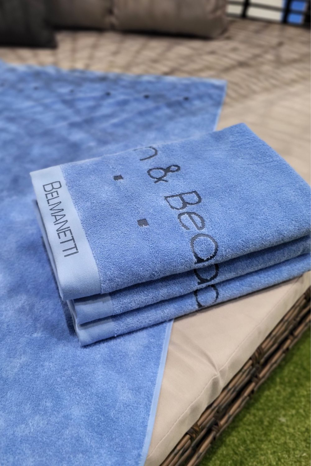 Belmanetti 2148 New Beach Towel 80X160 in 467 Purple - Made in Europe