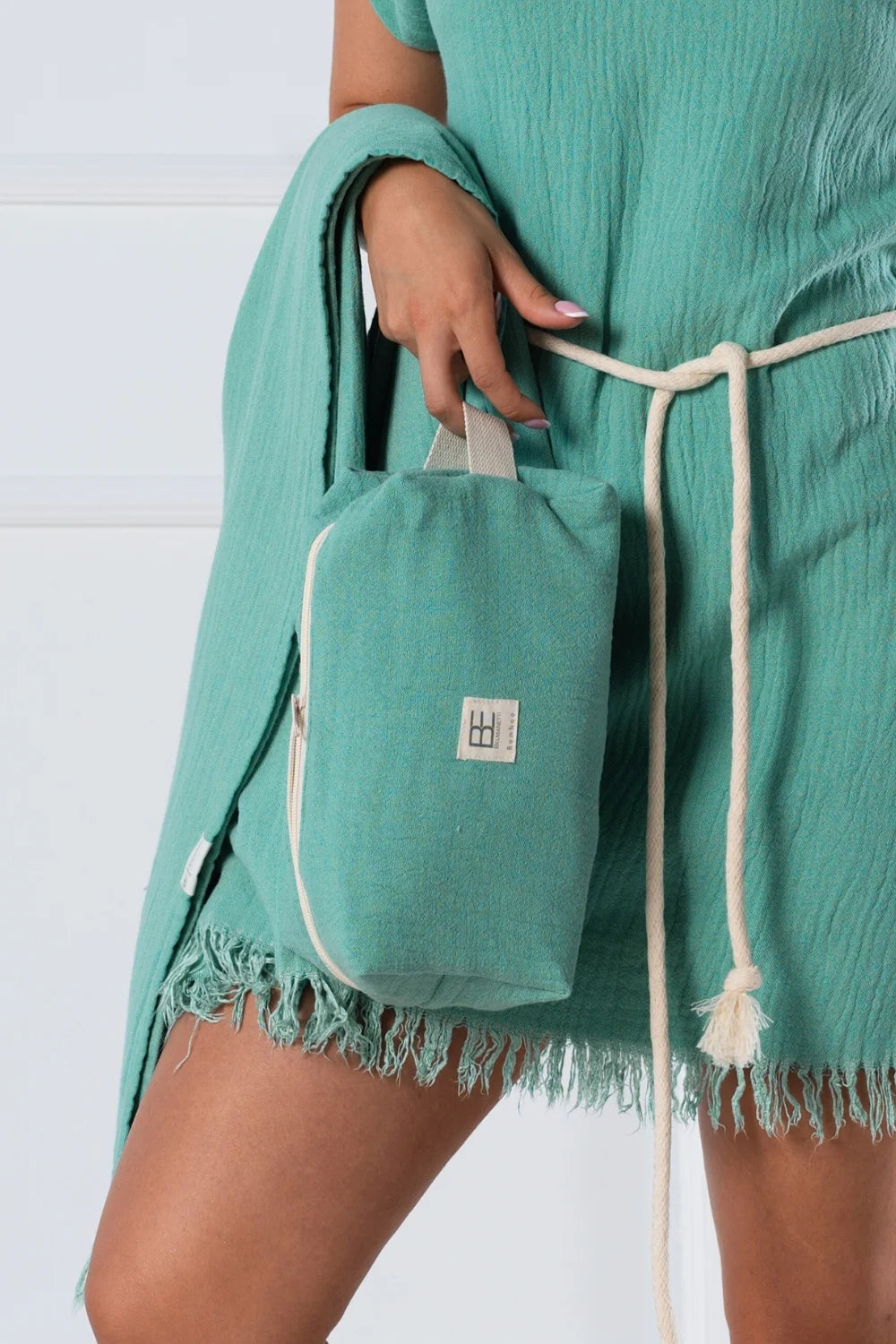 Belmanetti Multi Use Beach Pouch Bamboo Cotton - Long-lasting luxury