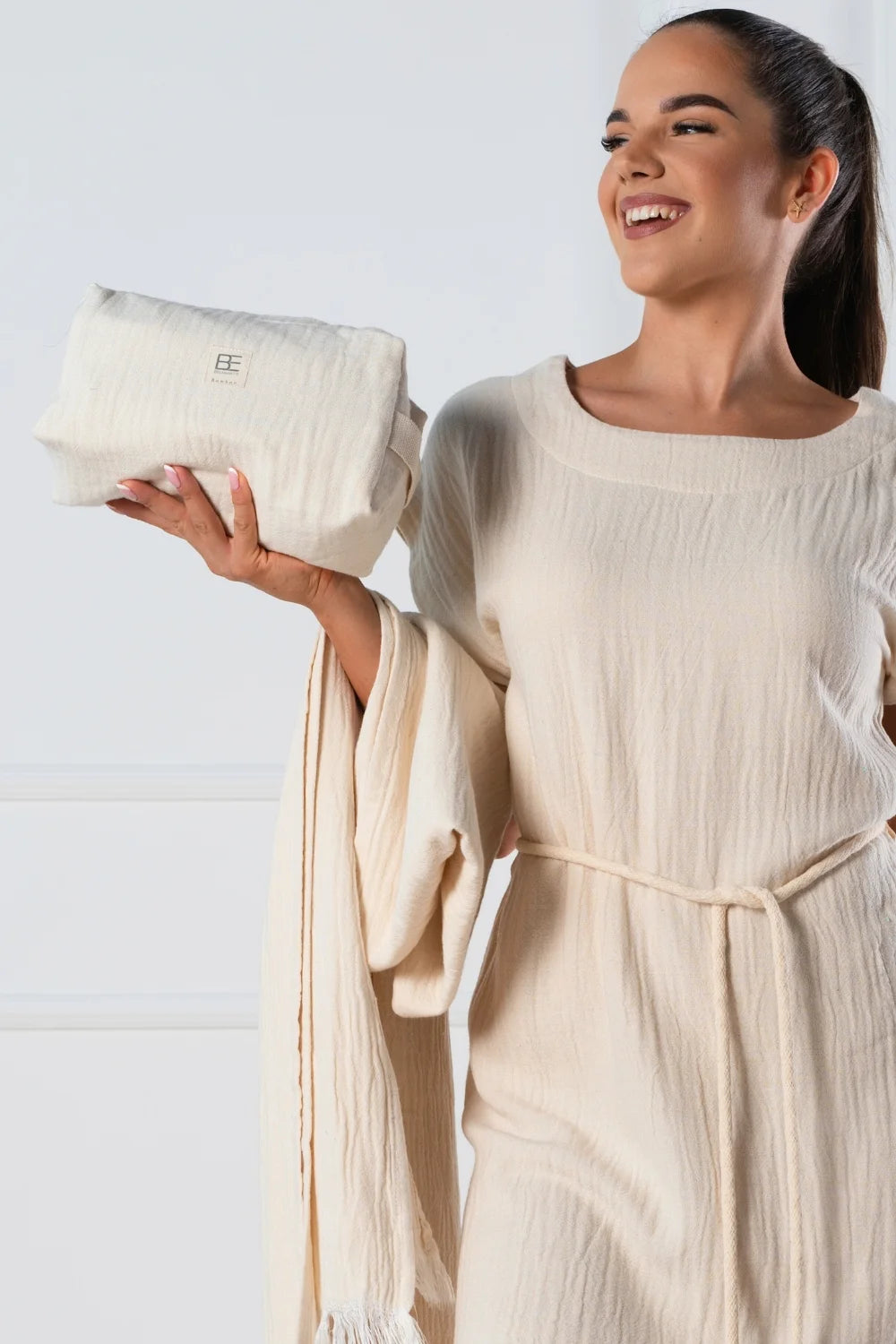 Belmanetti Multi Use Beach Pouch Bamboo Cotton - European craftsmanship