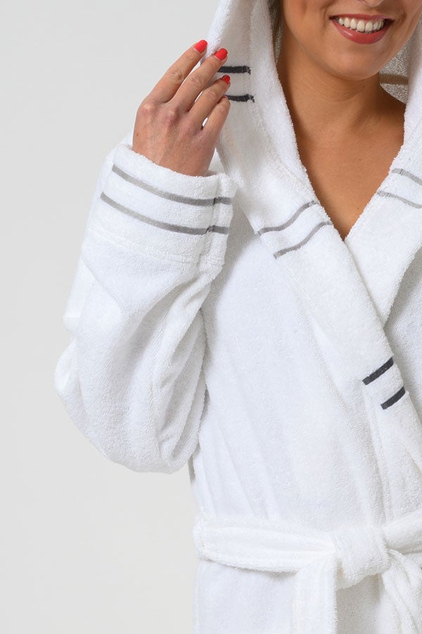 Belmanetti Unisex Cozy Cotton Terry Bathrobe in Dark Blue - Perfect for slow mornings