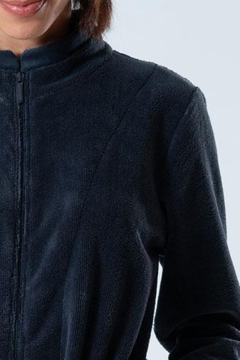 Belmanetti Bamboo Cotton Blend Full Zip Bathrobe in Dark Magenta - Fast EU shipping