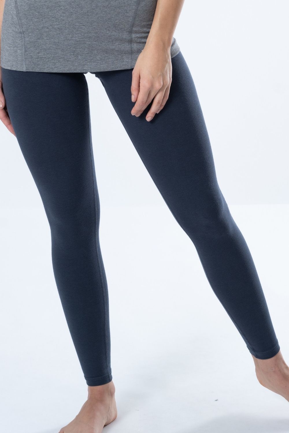 Belmanetti Bamboo Biocotton Full Length Leggings in Night Grey - Free delivery available