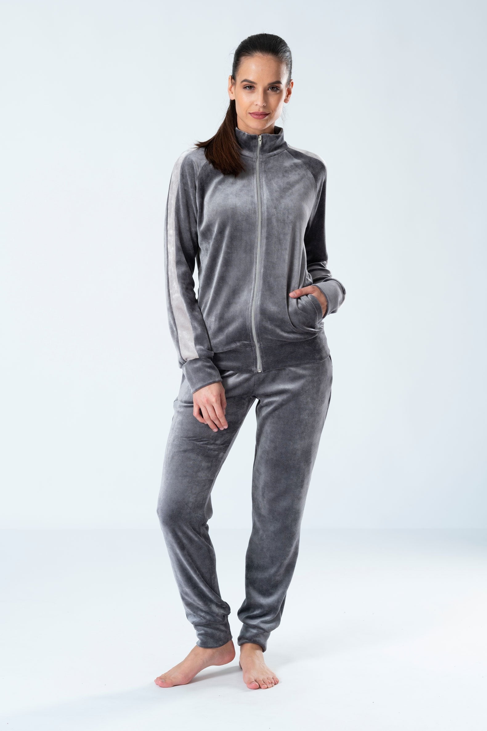 Belmanetti Bamboo Blend Nicky Velour Sweatsuit in Light Blue - Eco-friendly materials
