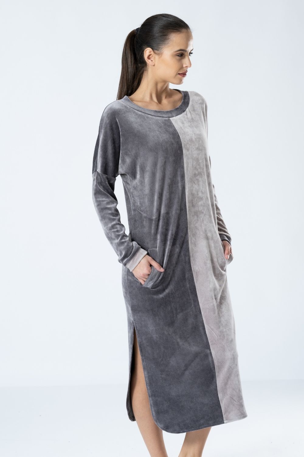 Belmanetti Luxury Bamboo Velour Loungewear Two Tone - Premium quality fabrics