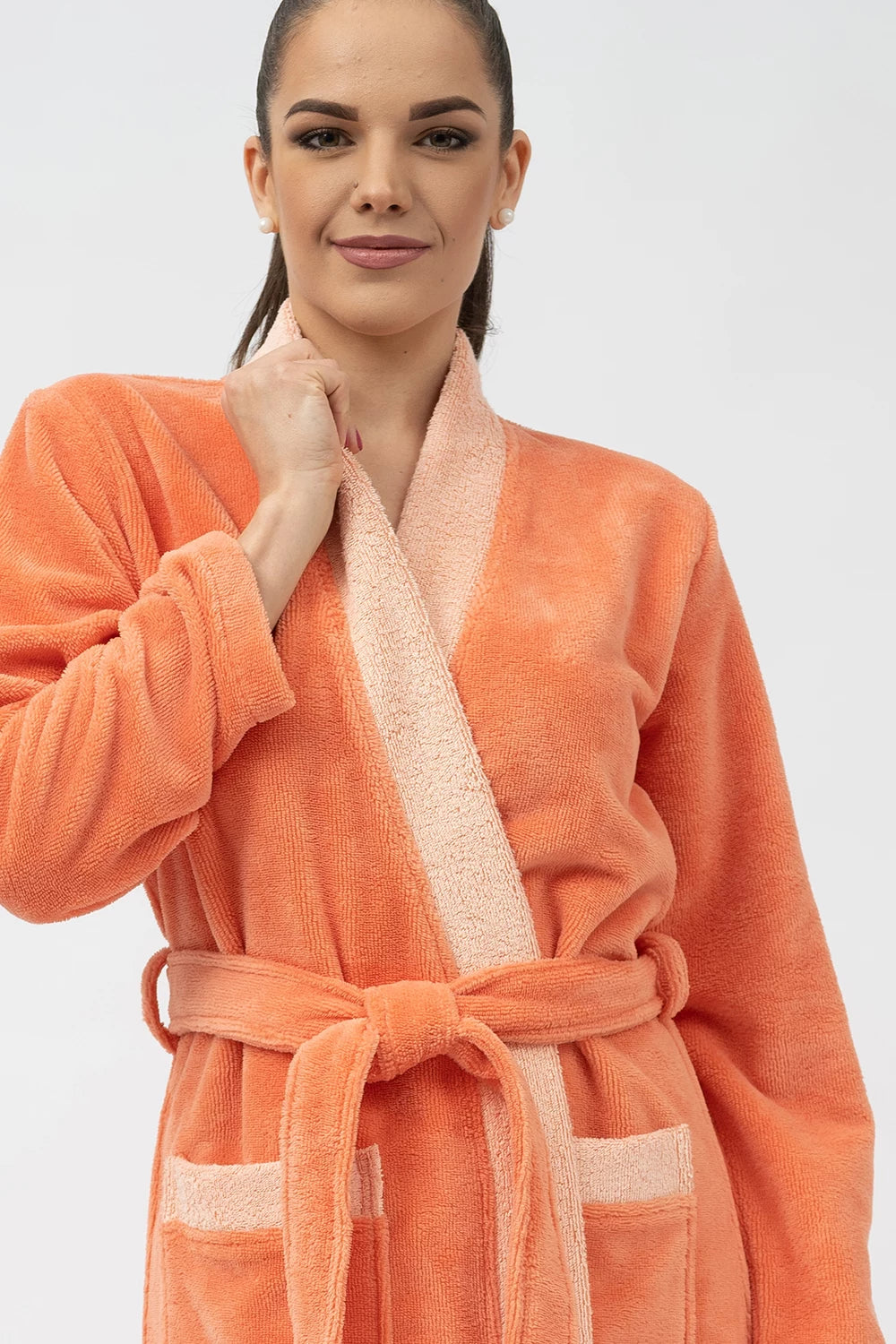 Belmanetti Bamboo Blend Long Kimono Robe in Mineral - Perfect for slow mornings