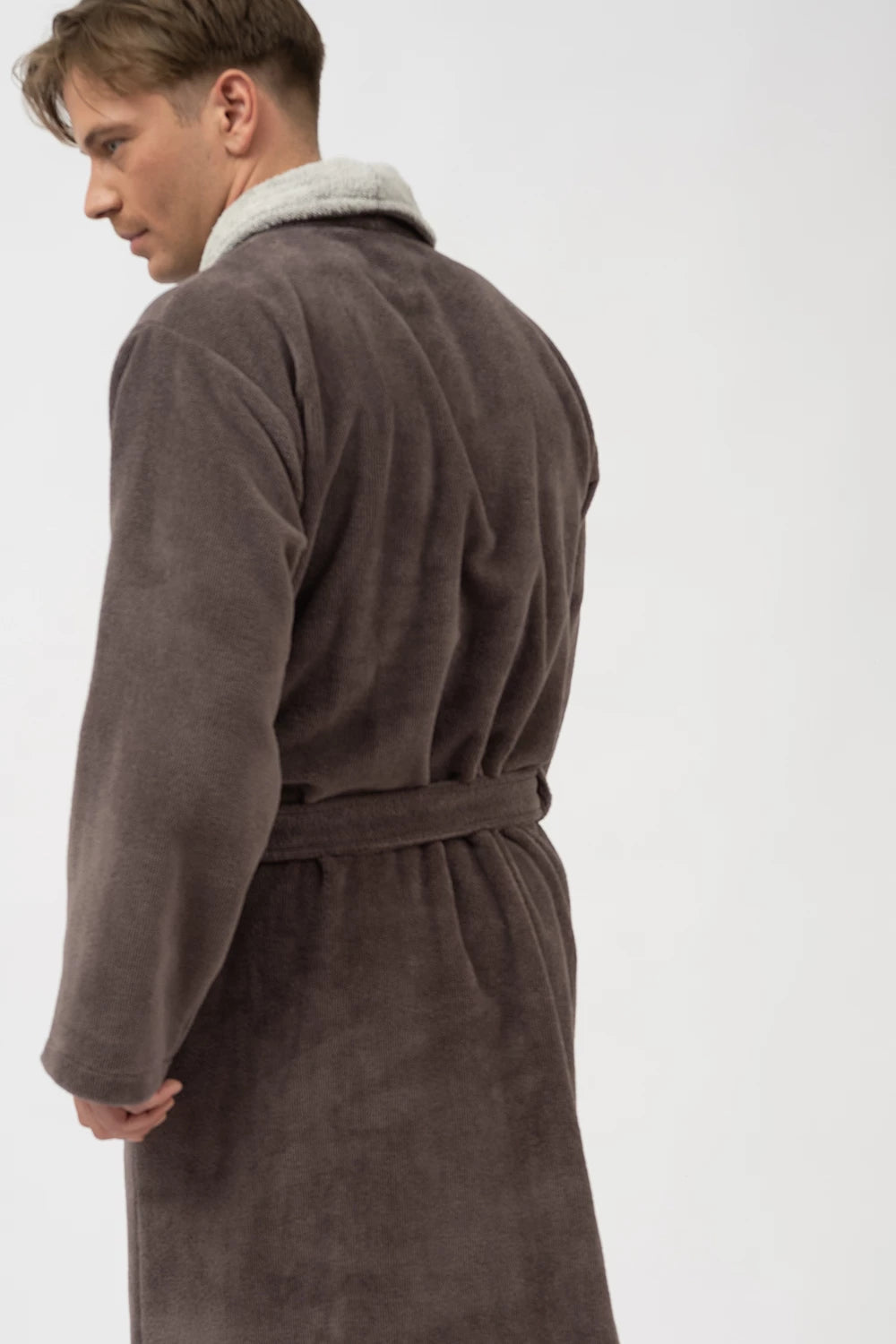 Belmanetti Men S Shawl Collar Bamboo Blend in Dark Blue - Free returns