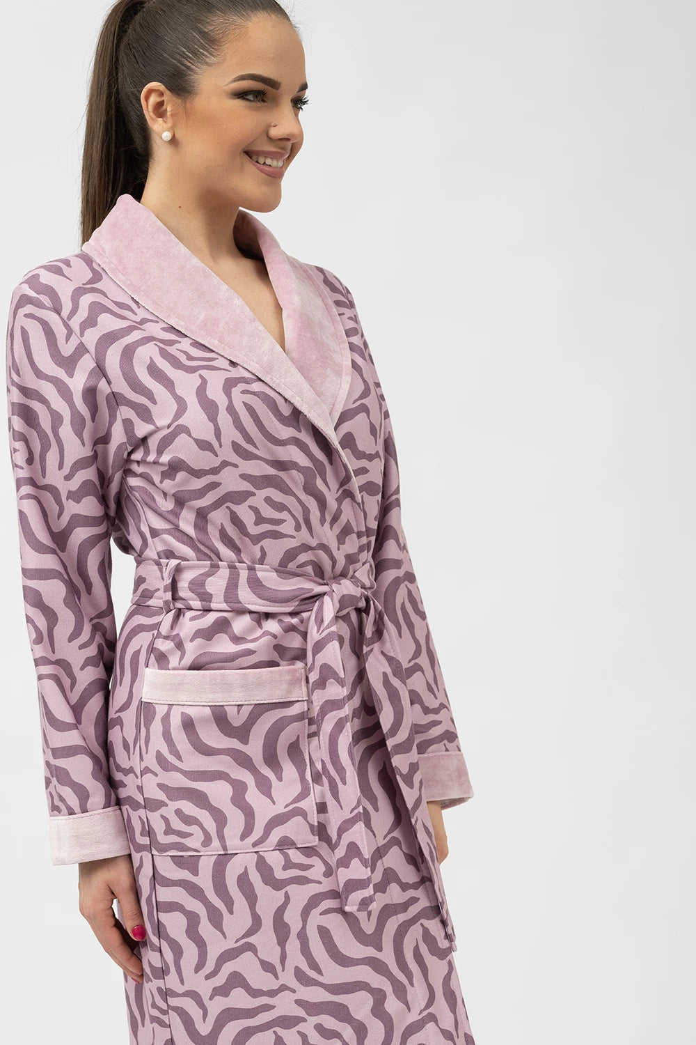 Belmanetti 8801 Lausanne Printed Bamboo Df Shawl in Silver - Made in Europe