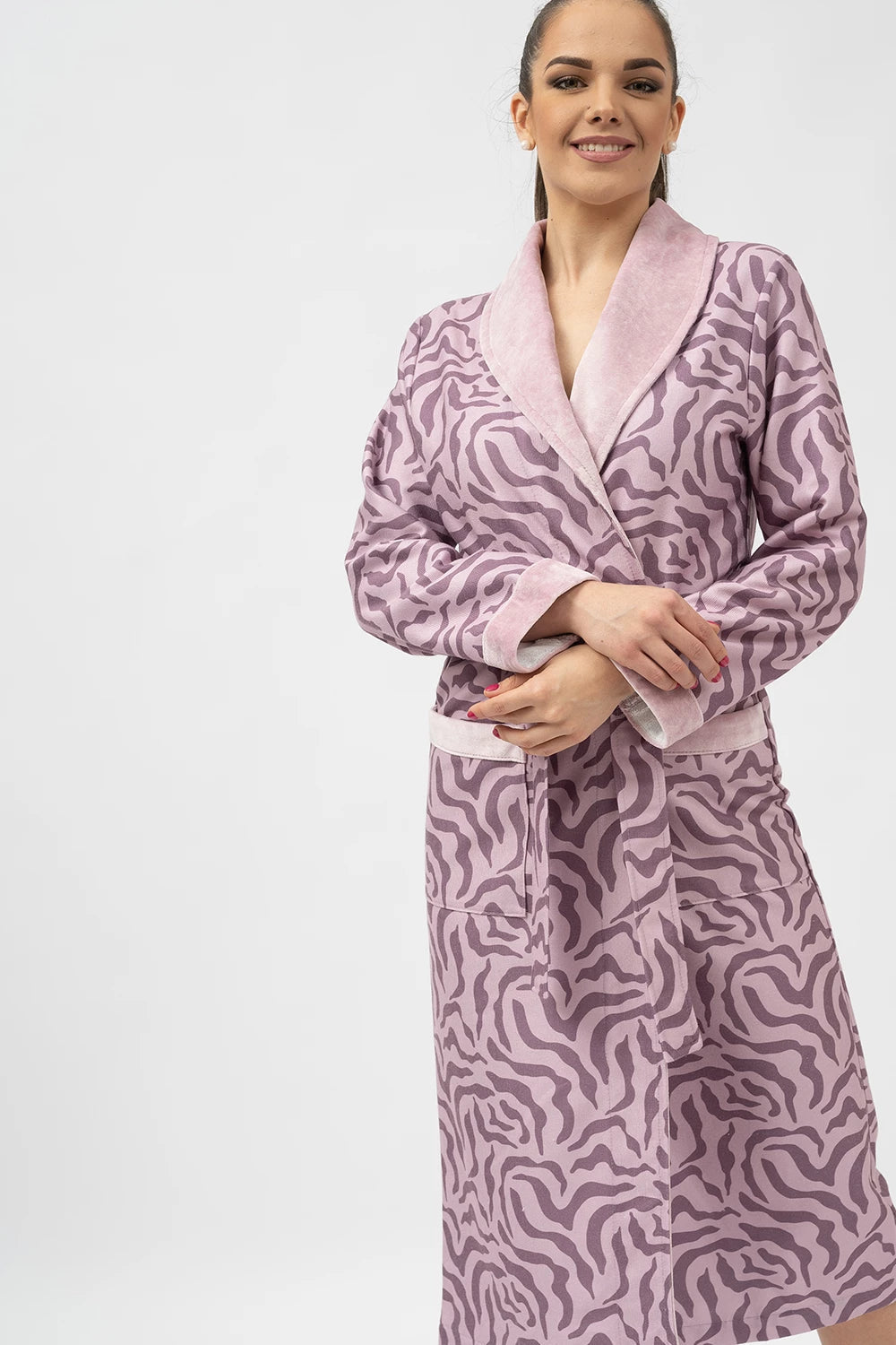 Belmanetti 8801 Lausanne Printed Bamboo Df Shawl in Silver - Sustainable fabric