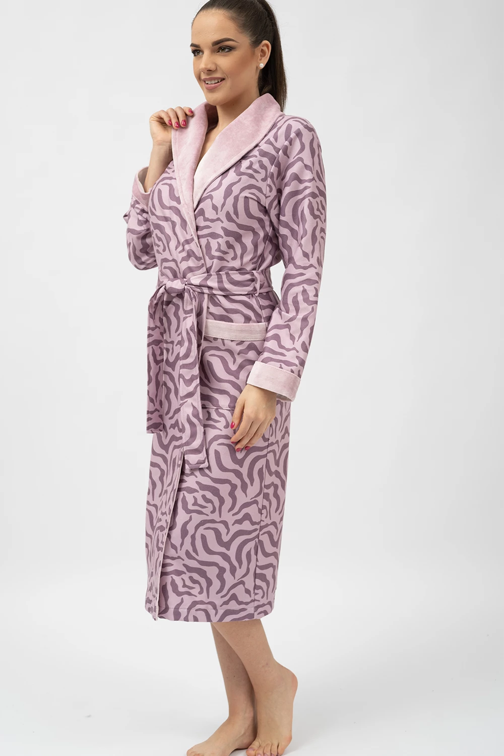 Belmanetti 8801 Lausanne Printed Bamboo Df Shawl in Silver - Everyday spa comfort