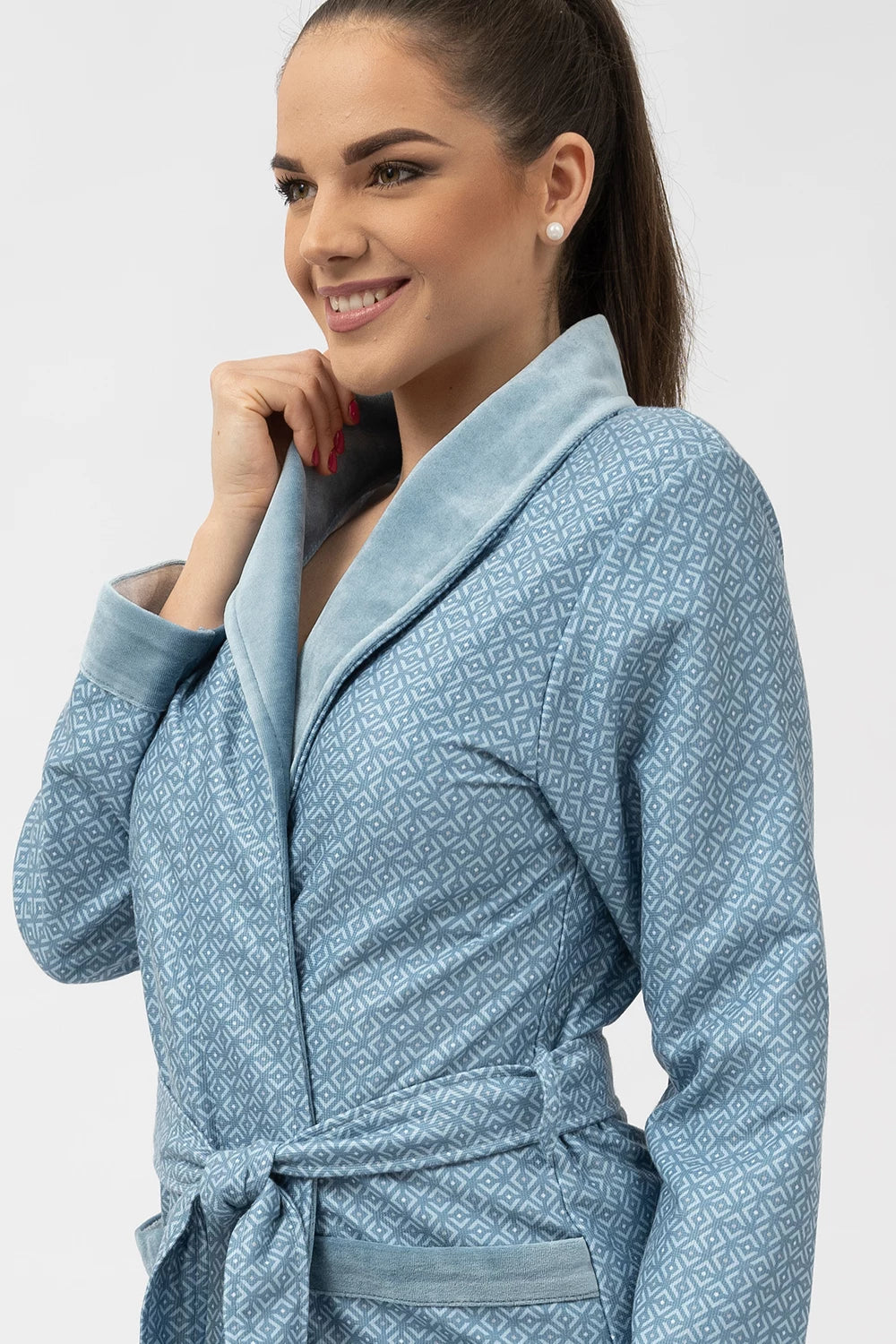 Belmanetti 8801 Lausanne Printed Bamboo Df Shawl in Mauve - Free returns