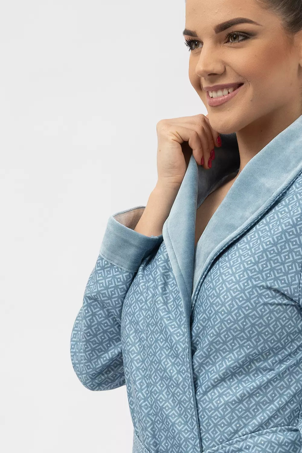 Belmanetti 8801 Lausanne Printed Bamboo Df Shawl in Silver - Long-lasting luxury