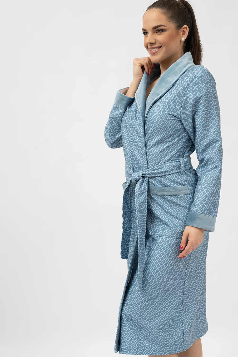 Belmanetti 8801 Lausanne Printed Bamboo Df Shawl in Silver - Premium quality fabrics