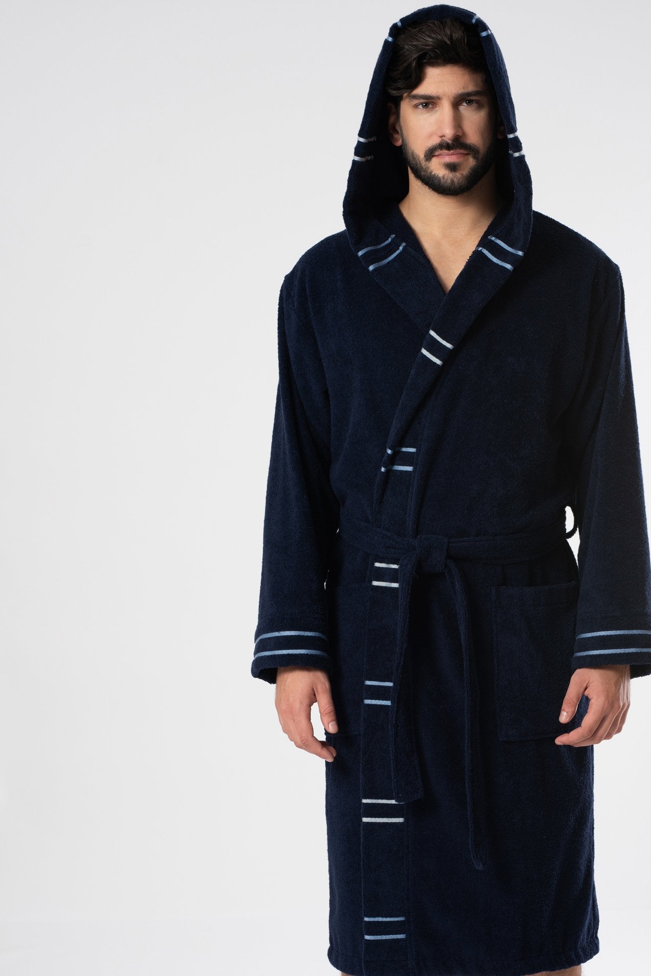 Belmanetti Unisex Cozy Cotton Terry Bathrobe in White - Made in Europe