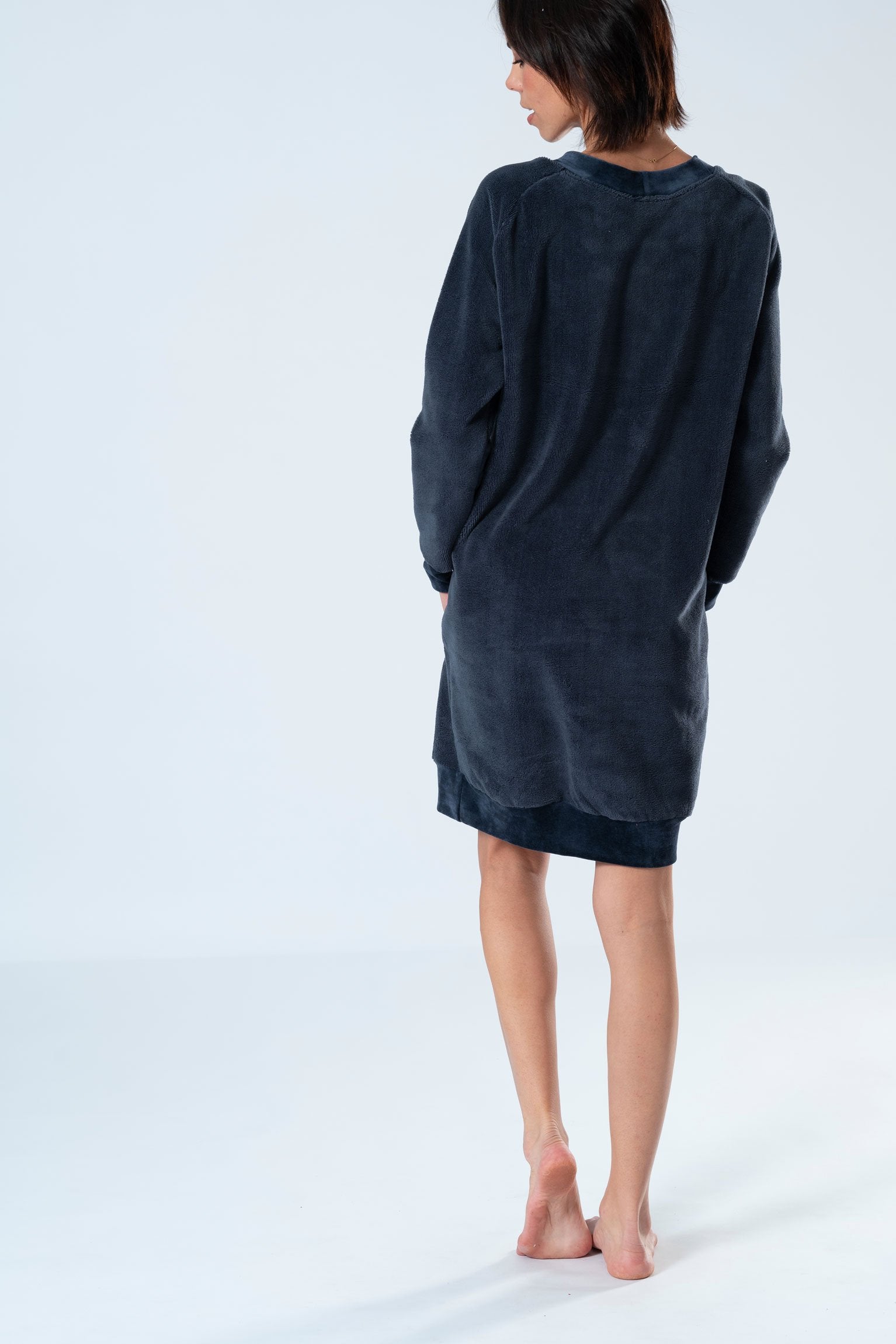 Belmanetti Womens Bamboo Warming Home Dress in Rose - Everyday spa comfort