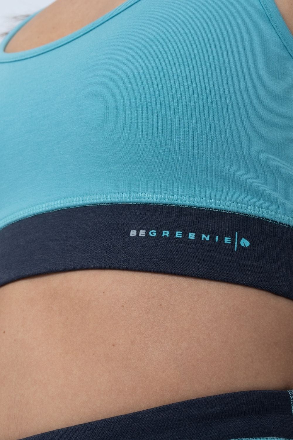 Belmanetti Bamboo Biocotton Sports Bra in Night Grey - Long-lasting luxury