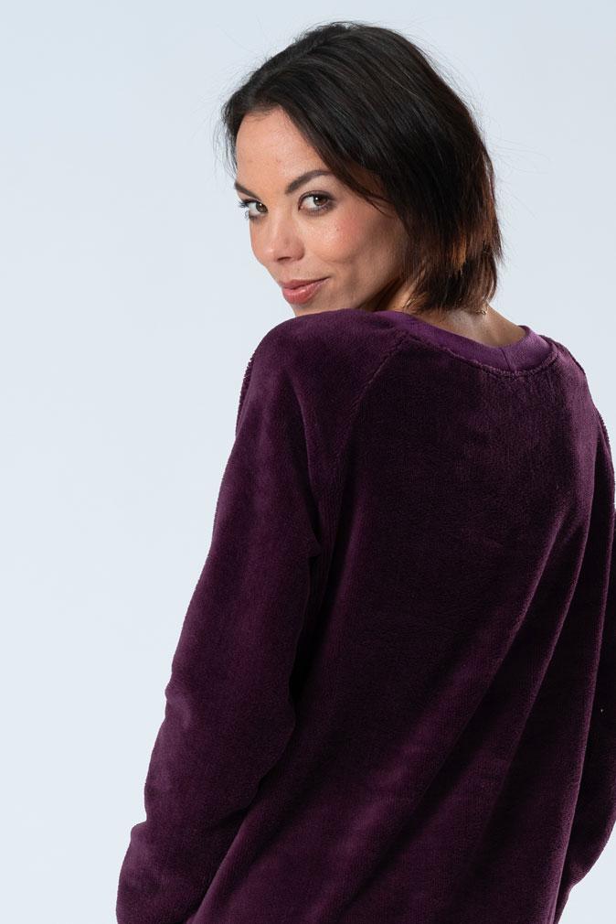 Belmanetti Womens Bamboo Warming Home Dress in Night Blue - Lounge-ready comfort