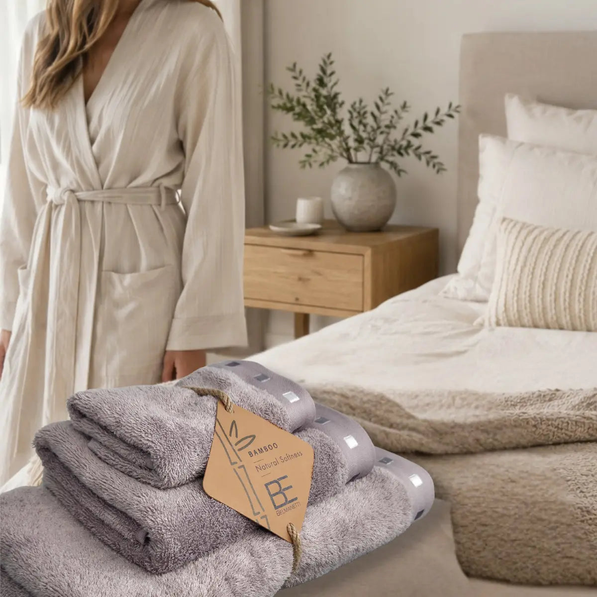 3-piece Bamboo-Cotton Towel Set