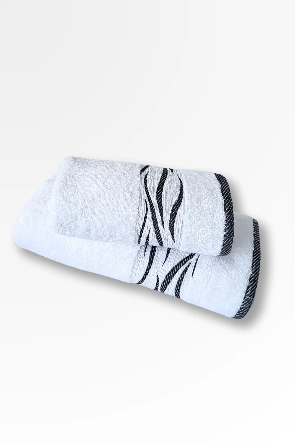 Belmanetti Premium Cotton Terry Towel Wave Design - Fast EU shipping