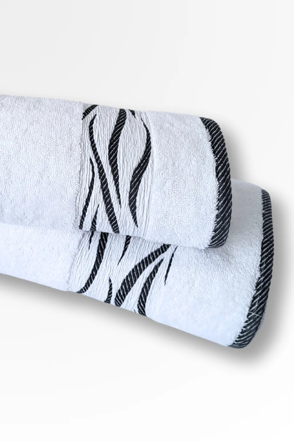 Belmanetti Premium Cotton Terry Towel Wave Design - Perfect for slow mornings
