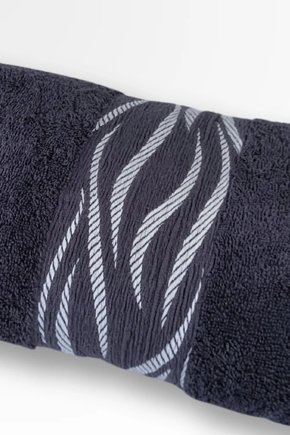 Belmanetti Premium Cotton Terry Towel Wave Design in Blue - Premium quality fabrics