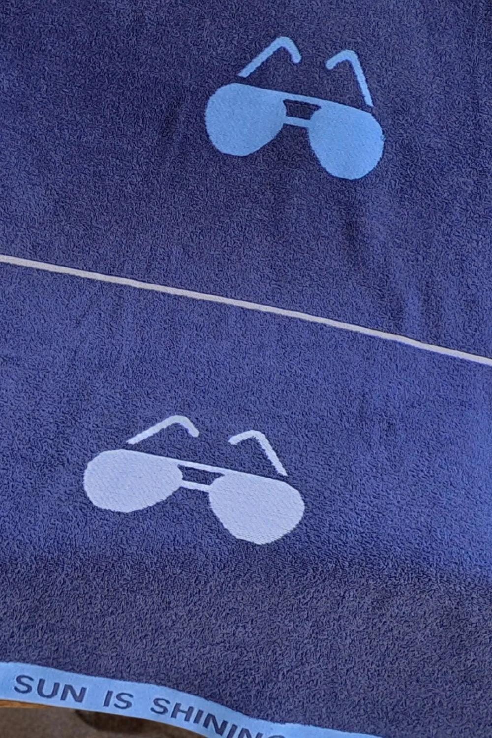 Belmanetti Sunglasses Beach Towel Supersoft Cotton Terry - Perfect for slow mornings
