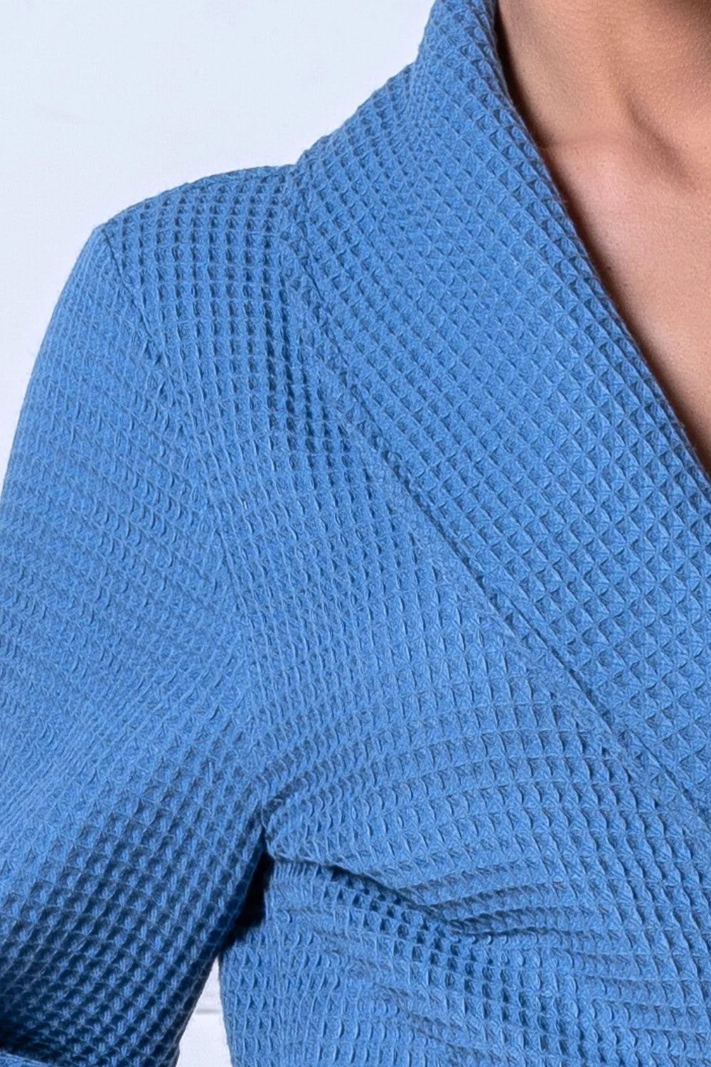 Belmanetti Bamboo Women Waffle Shawl Collar Bathrobe in beige - Free returns