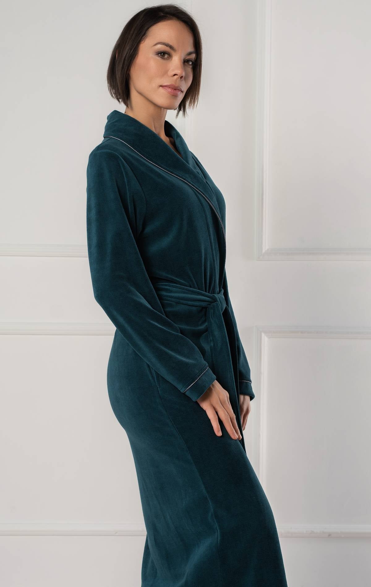 Extra Long Luxurious Modal Velour Bathrobe