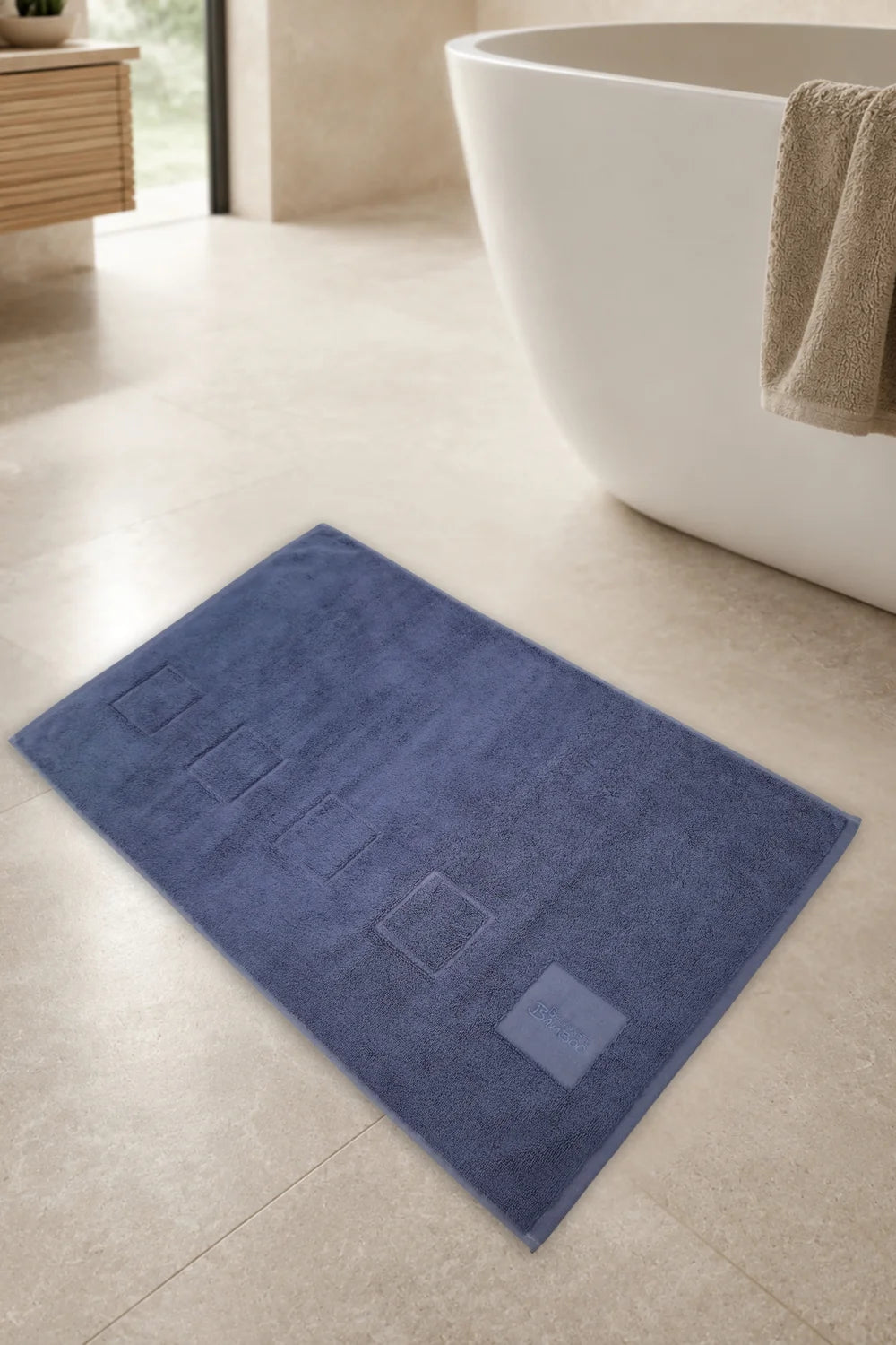 Bamboo-Cotton Bath Mat – Soft, Absorbent & Made to Match