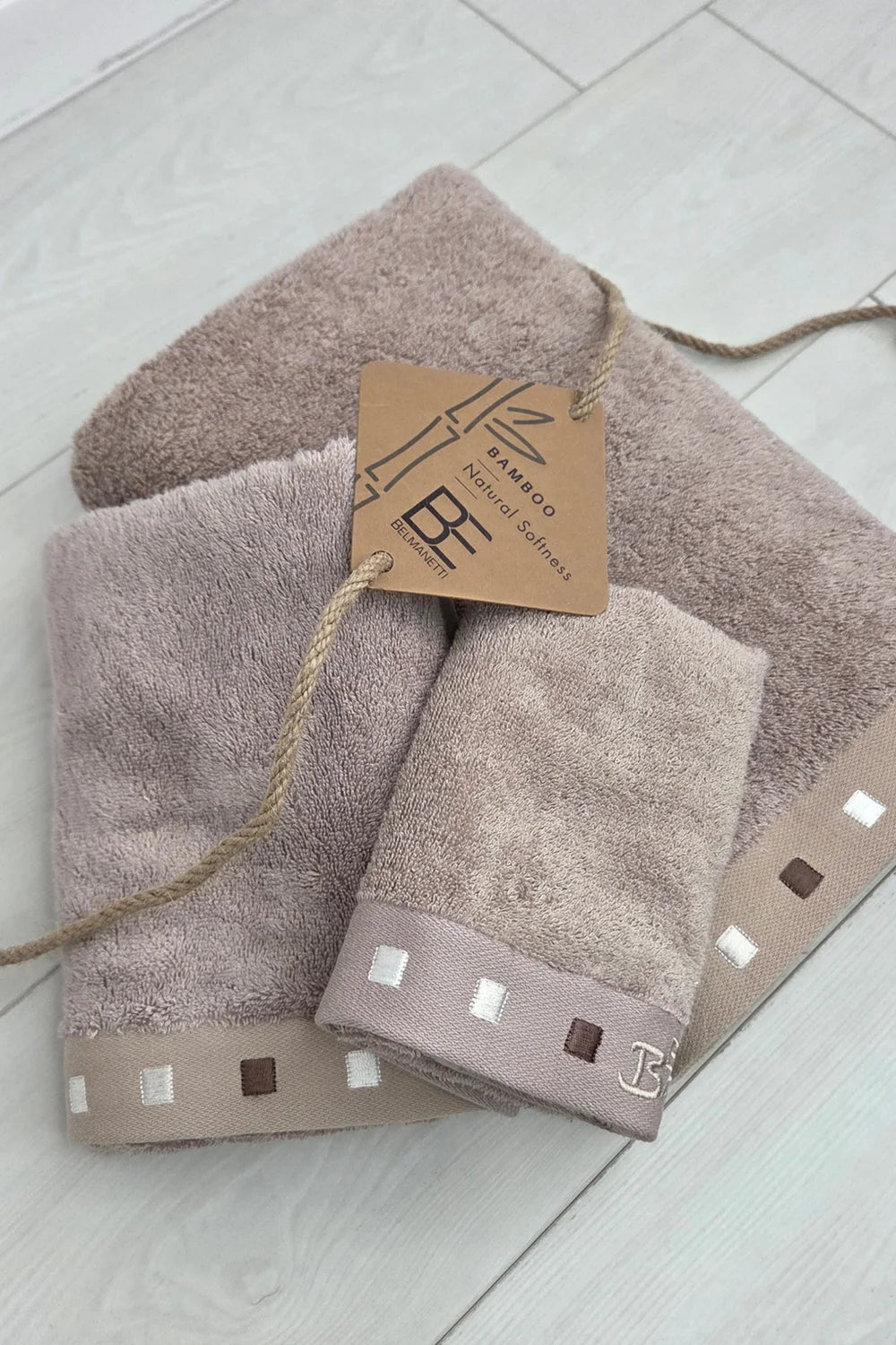 3-piece Bamboo Cotton Towel Set