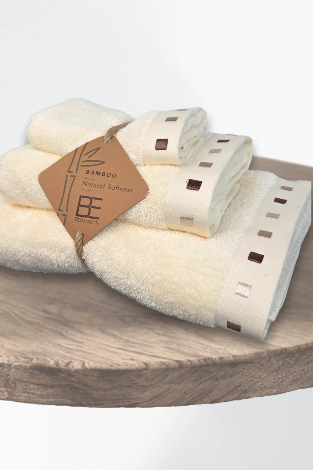 3-piece Bamboo Cotton Towel Set