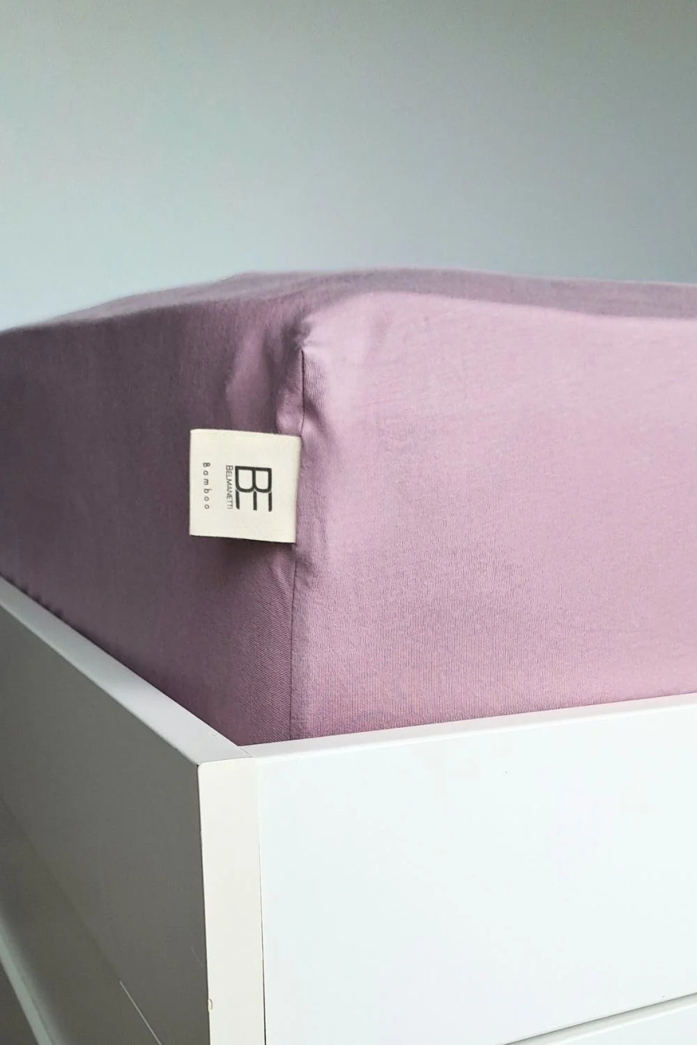Belmanetti Bamboo Cotton Fitted Bed Sheet Luxe in mauve - Sustainable fabric